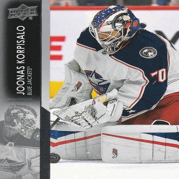Joonas Korpisalo - 2021/2022 Upper Deck Series 2 Hockey Card - Picture 1 of 2